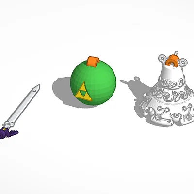 Bộ sưu tập mô hình trang trí chủ đề The Legend of Zelda in 3D