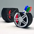 Phụ kiện để bàn Bánh Xe Ô Tô in 3D (3D Printable Car Wheel Desktop Accessory) - Thumbnail 1