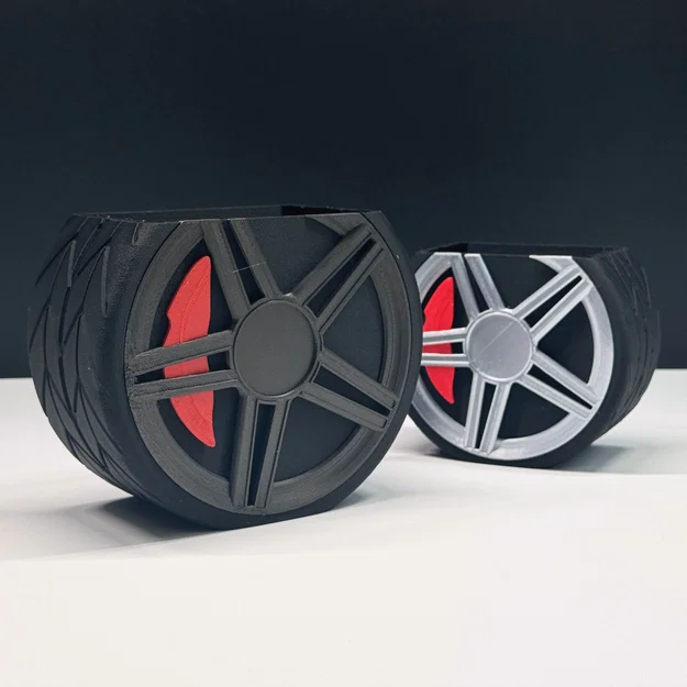 Phụ kiện để bàn Bánh Xe Ô Tô in 3D (3D Printable Car Wheel Desktop Accessory) - Image 3