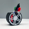 Phụ kiện để bàn Bánh Xe Ô Tô in 3D (3D Printable Car Wheel Desktop Accessory) - Thumbnail 4