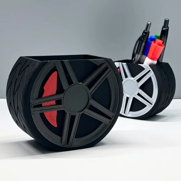 Phụ kiện để bàn Bánh Xe Ô Tô in 3D (3D Printable Car Wheel Desktop Accessory) - Image 6