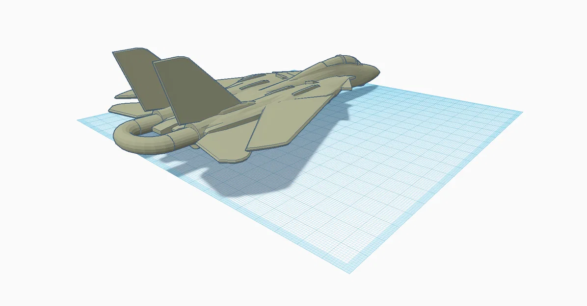 Móc khóa mô hình máy bay tiêm kích F-14 Tomcat in 3D độc đáo - Image 1