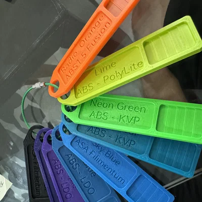 Thẻ Mẫu Màu Filament (Filament Swatch) Tiện Lợi Cho Máy In 3D