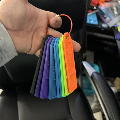 Thẻ Mẫu Màu Filament (Filament Swatch) Tiện Lợi Cho Máy In 3D