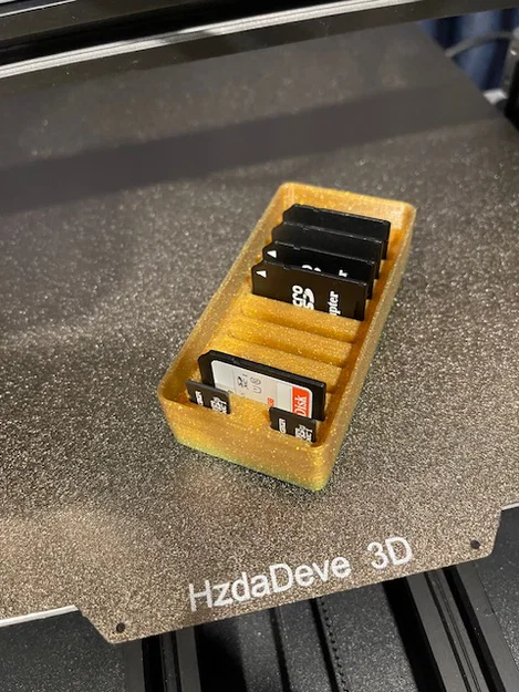 Khay lưu trữ thẻ nhớ SD và Micro SD chuẩn Gridfinity tiện dụng - Image 3