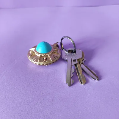 Mẫu móc khóa đĩa bay UFO độc đáo dễ in 3D