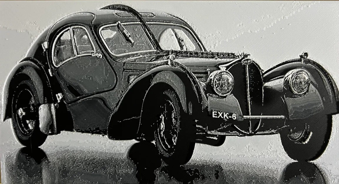 Bugatti Typ 57 SC Atlantic (1938) – Mô hình thu nhỏ HueForge - Image 2