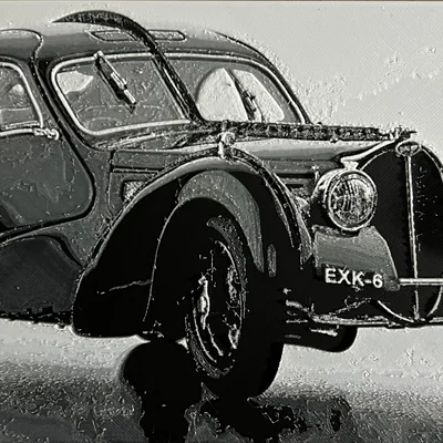 Bugatti Typ 57 SC Atlantic (1938) – Mô hình thu nhỏ HueForge
