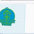 Mô hình bảng hiệu Alien (Người ngoài hành tinh) 3D vui nhộn - Thumbnail 1