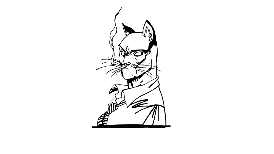 Blacksad Wall Art 2D - Mô hình trang trí tường thám tử mèo độc đáo - Image 1