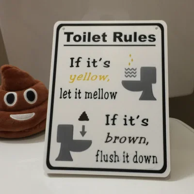 Toilet Rules – Bảng Nội Quy Nhà Vệ Sinh