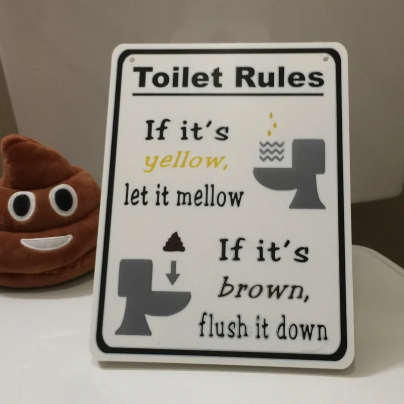 Toilet Rules – Bảng Nội Quy Nhà Vệ Sinh