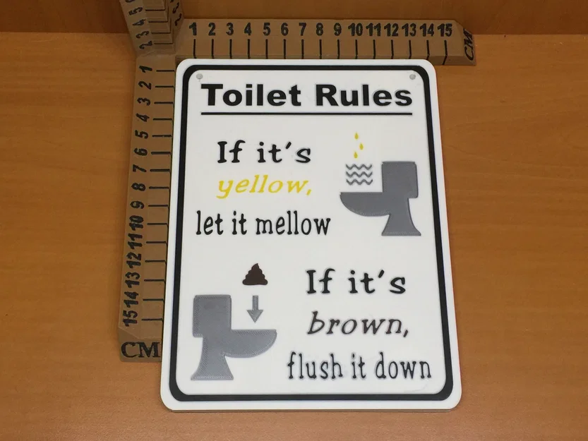 Toilet Rules – Bảng Nội Quy Nhà Vệ Sinh - Image 2