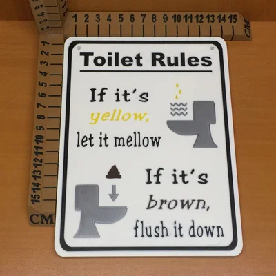 Toilet Rules – Bảng Nội Quy Nhà Vệ Sinh