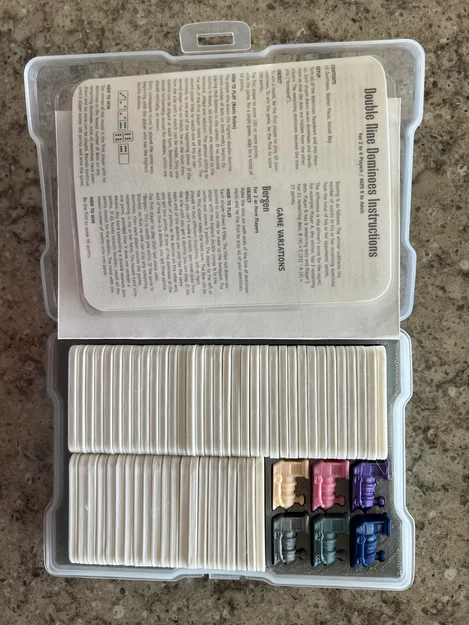 Khay insert Domino Double Nine cho Photo Caddy - Image 1