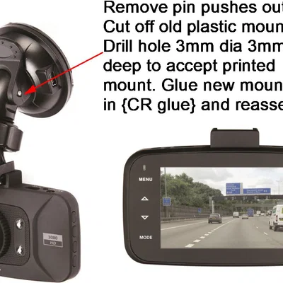Ngàm thay thế cho Ring Dashcam (Ring Dashcam mount replacement)