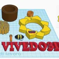 Bộ phận lắp ráp sẵn: nhà tổ Sunflower treo cho ong bắp cày VIVEDO3D LODO - Thumbnail 1