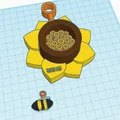 Bộ phận lắp ráp sẵn: nhà tổ Sunflower treo cho ong bắp cày VIVEDO3D LODO - Thumbnail 2