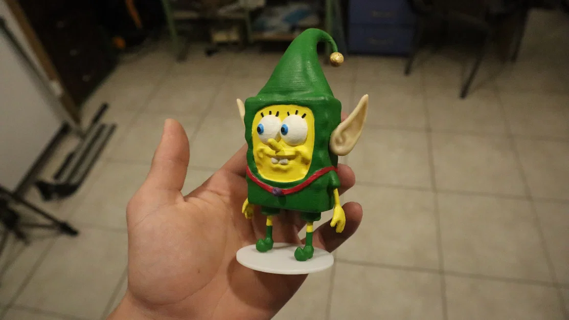 Elf Spongebob – In Theo Từng Phần (Print in Parts) - Image 1