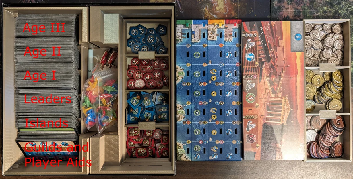 Insert 7 Wonders First Edition (Base + Leaders + Armada) - Image 1