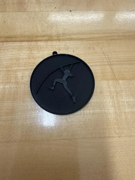 Móc khóa in 3D hình vận động viên nhảy sào (Pole Vault Keychain) - Image 1