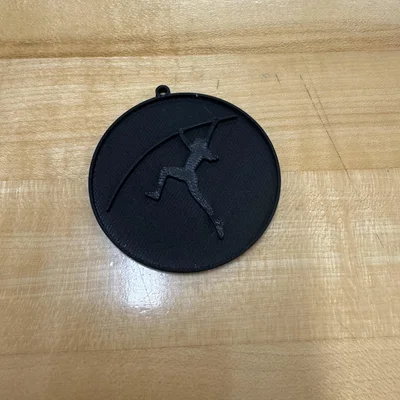 Móc khóa in 3D hình vận động viên nhảy sào (Pole Vault Keychain)
