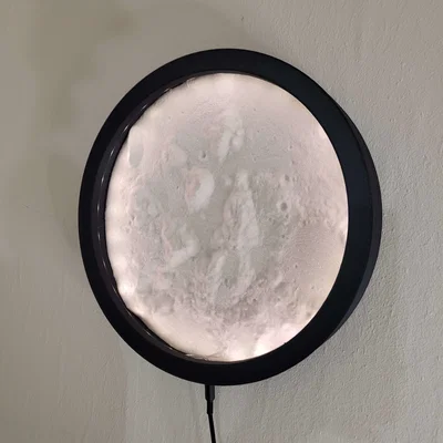 Moon_Light - Đèn mặt trăng texture Area 17 ốp tường