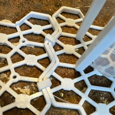 Kệ honeycomb với toàn bộ bộ phận đều in 3D