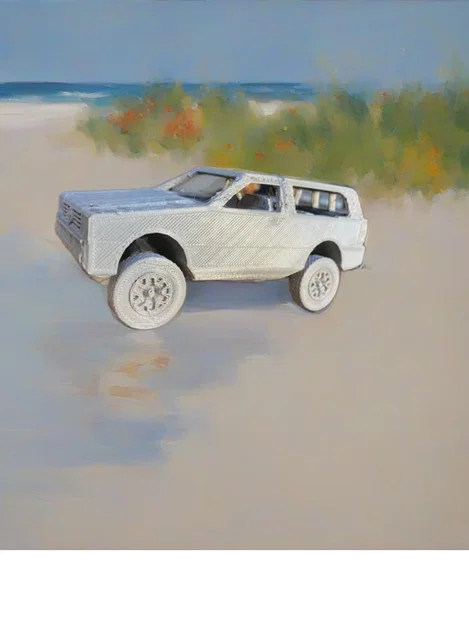 Mô hình xe off-road 4Runner cổ điển in 3D - Thiết kế không cần support - Image 1
