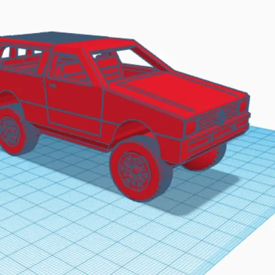 Mô hình xe off-road 4Runner cổ điển in 3D - Thiết kế không cần support