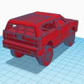 Mô hình xe off-road 4Runner cổ điển in 3D - Thiết kế không cần support - Thumbnail 3
