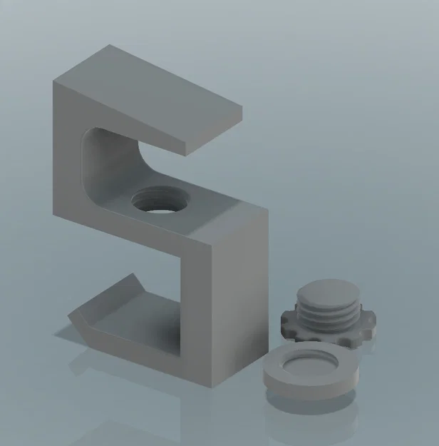 Đế móc treo tai nghe dưới bàn dạng parametric, có/không kẹp dây - Image 1