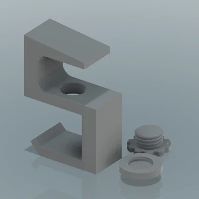 Đế móc treo tai nghe dưới bàn dạng parametric, có/không kẹp dây