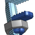 Ê-tô vít liền khối – dễ in (Integrated screw vice - easy print) - Thumbnail 1
