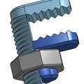 Ê-tô vít liền khối – dễ in (Integrated screw vice - easy print) - Thumbnail 7