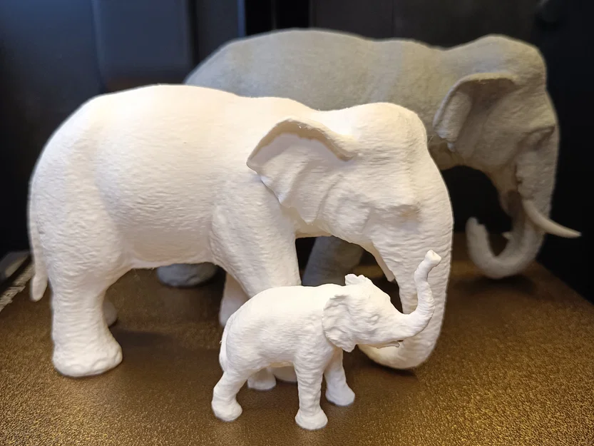 Mô hình chú voi con (Elephant Baby) in 3D dễ thương - Image 1