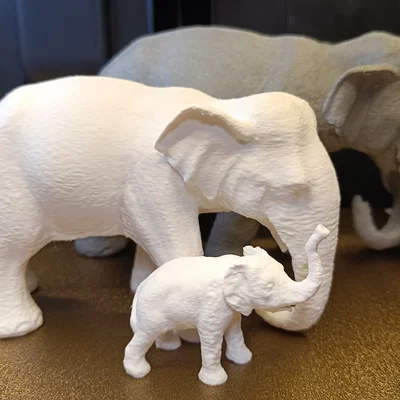 Mô hình chú voi con (Elephant Baby) in 3D dễ thương