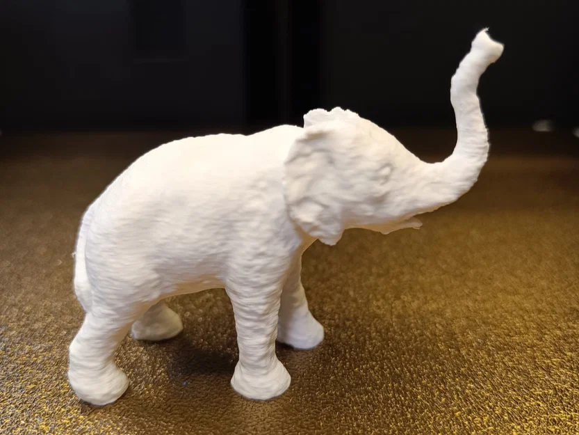 Mô hình chú voi con (Elephant Baby) in 3D dễ thương - Image 2