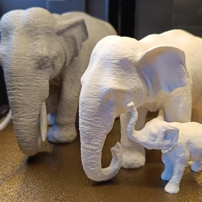 Mô hình chú voi con (Elephant Baby) in 3D dễ thương