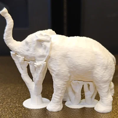 Mô hình chú voi con (Elephant Baby) in 3D dễ thương