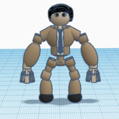 Mô hình Clank Bot (Superman đời thường) in 3D độc đáo
