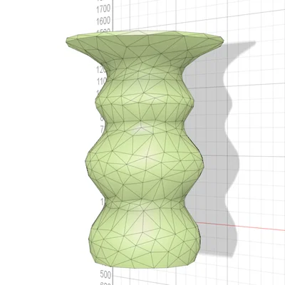 Mẫu bình hoa nghệ thuật phong cách tối giản cho in 3D