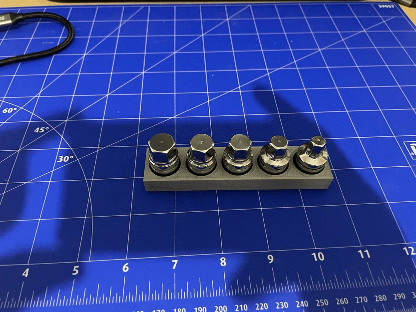 Khay đựng đầu khẩu (Socket Holder) 5 vị trí gọn gàng cho bàn làm việc - Image 1