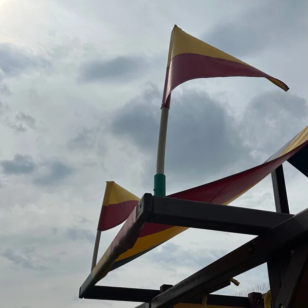 Playset Flag Collar (Vòng đỡ cột cờ cho bộ đồ chơi) - Image 1