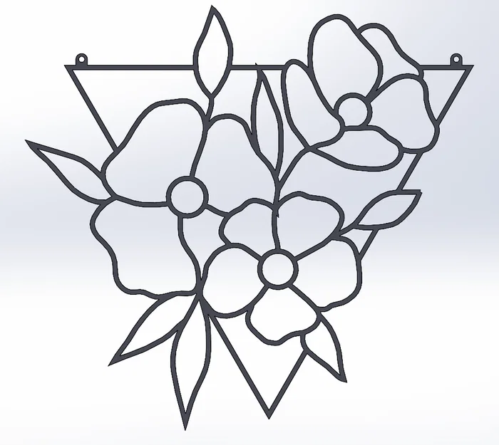 Sun Catcher Hoa Tam Giác (Triangle Flower Sun Catcher) - Image 3