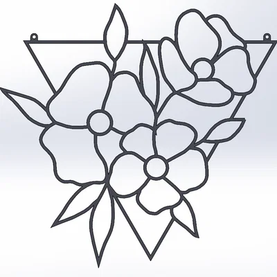 Sun Catcher Hoa Tam Giác (Triangle Flower Sun Catcher)