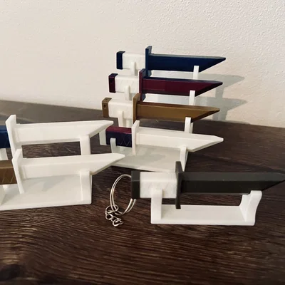Móc Khóa Katana Nam Châm (Magnetic Katana Key Chain)