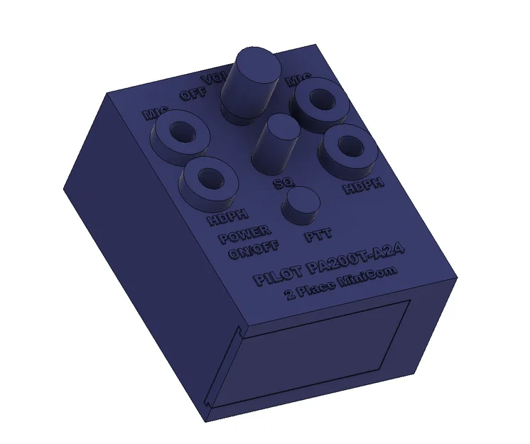 Mẫu in 3D Template Pilot PA 200T-A24 hỗ trợ làm giá đỡ và nắp pin - Image 1