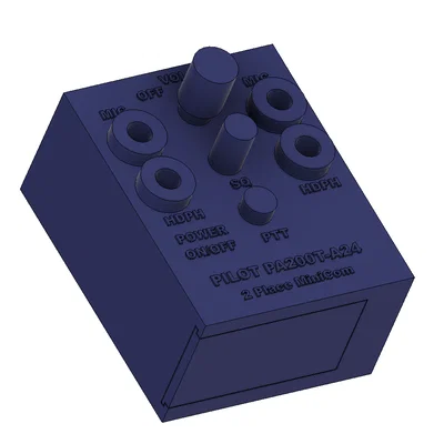 Mẫu in 3D Template Pilot PA 200T-A24 hỗ trợ làm giá đỡ và nắp pin