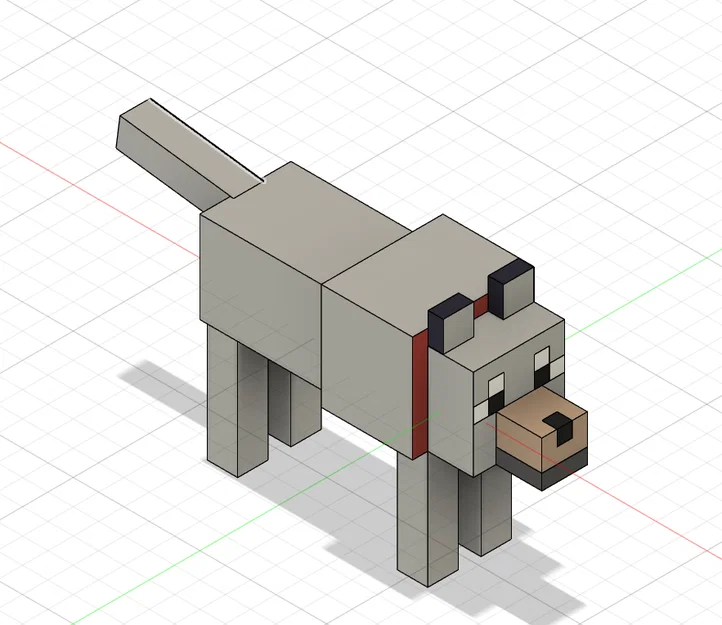 Mô hình chú chó trung thành Lil Trusty Friend Minecraft để bàn - Image 1